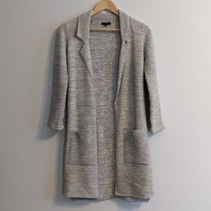 Dynamite Long Chunky Knit Coatigan Cardigan, XXS, Grey Marle, EUC